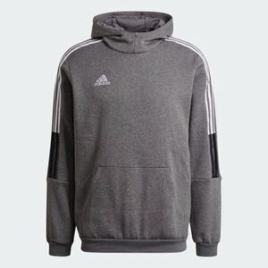 adidas Tiro 21 Sweat Hoodie Grey Four Mel-Sld GP8805 Size Small NEW WITH TAGS
